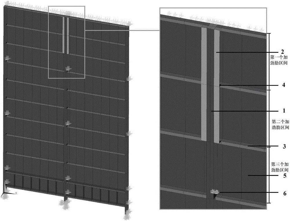 Structure and method for strengthening stability of H-section upright