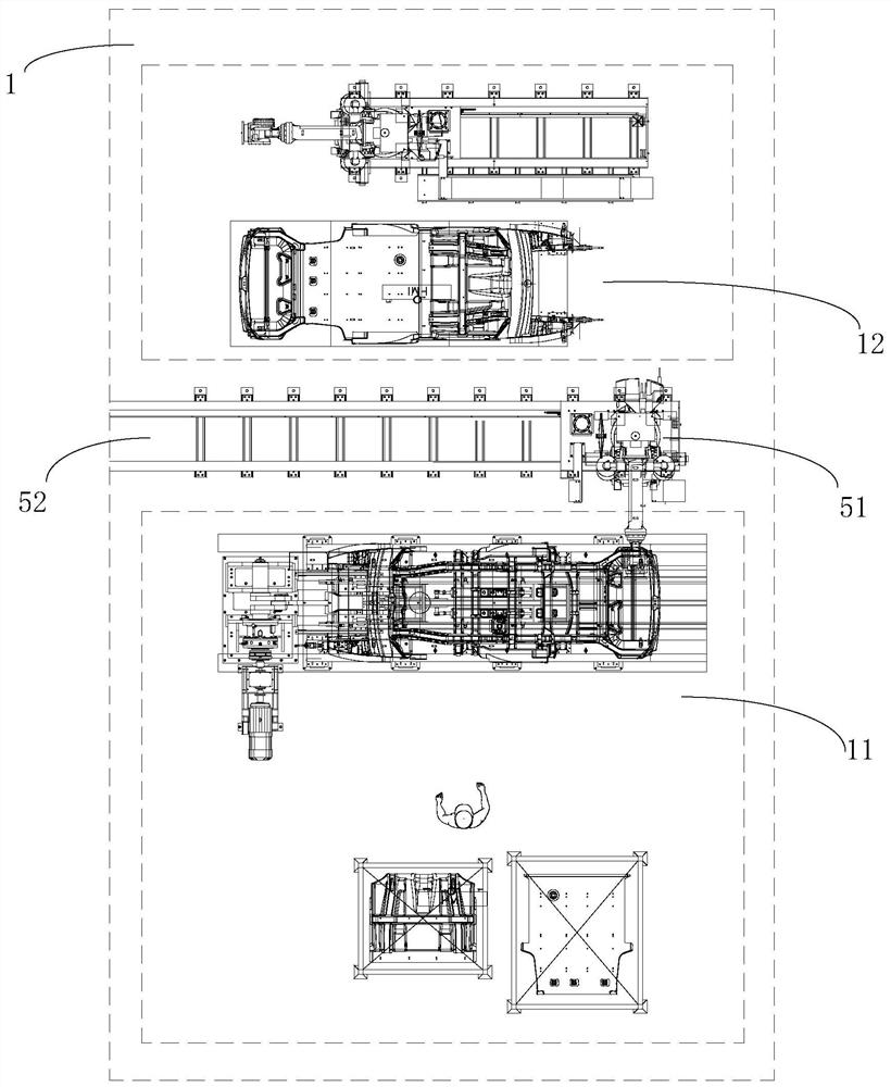 Welding production line and production process