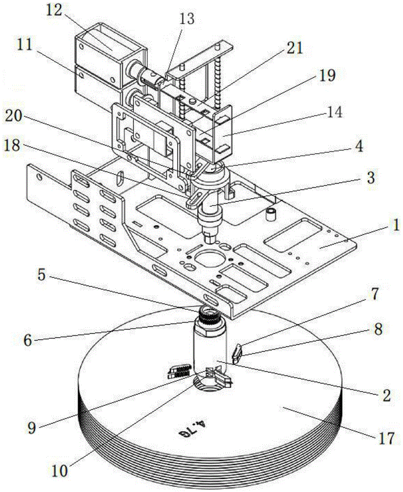 Double-shaft-driven disk grabber and method for continuously recovering multiple optical discs using the disk grabber