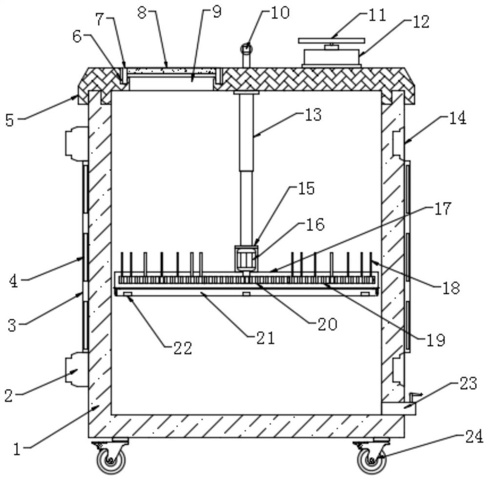 An energy-saving and environment-friendly feeding device for ink production