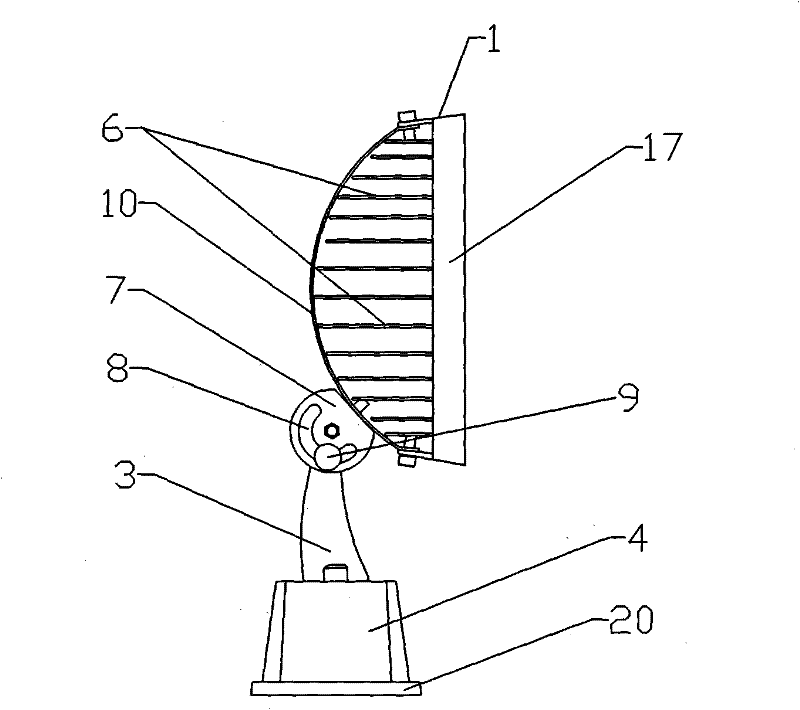 LED rotating projection lamp