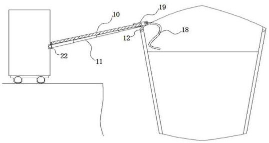 An intelligent logistics handling device docked with a cargo ship and its working method