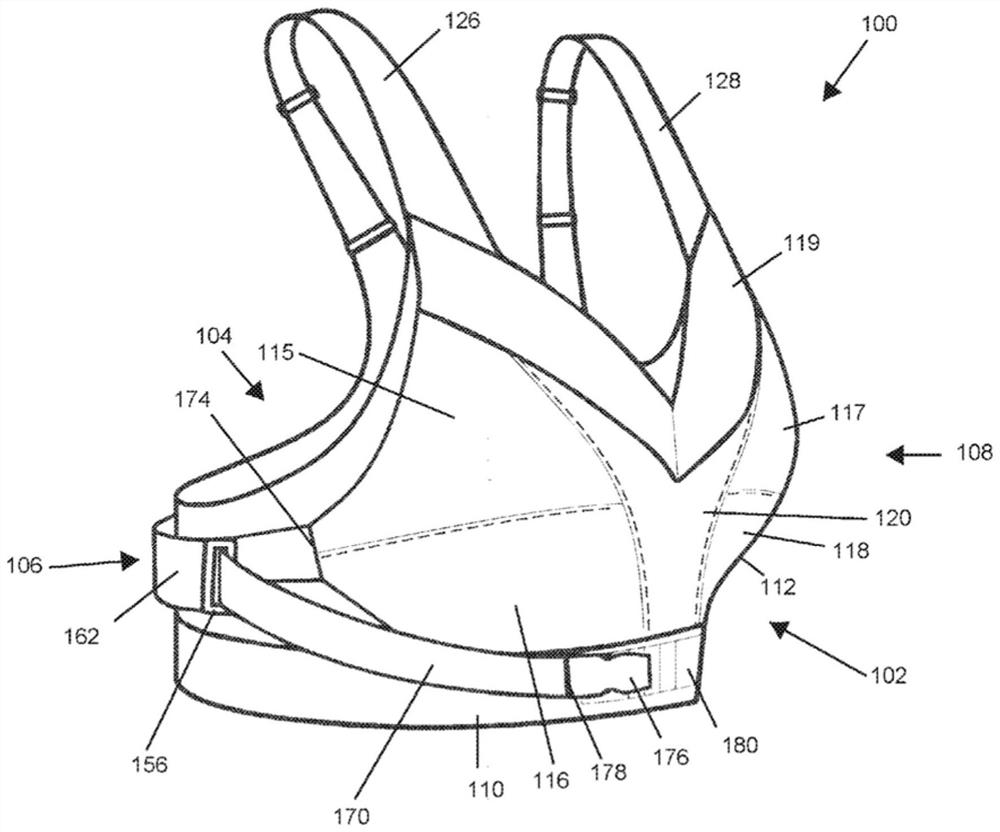 Adjustable athletic bra