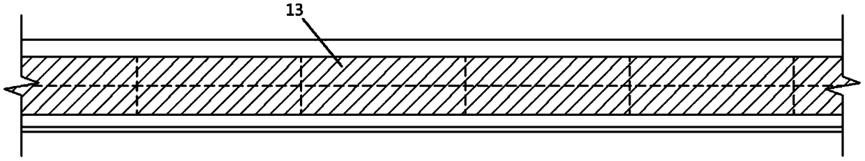 Steel sheet pile cofferdam water stop belt and water stopping process