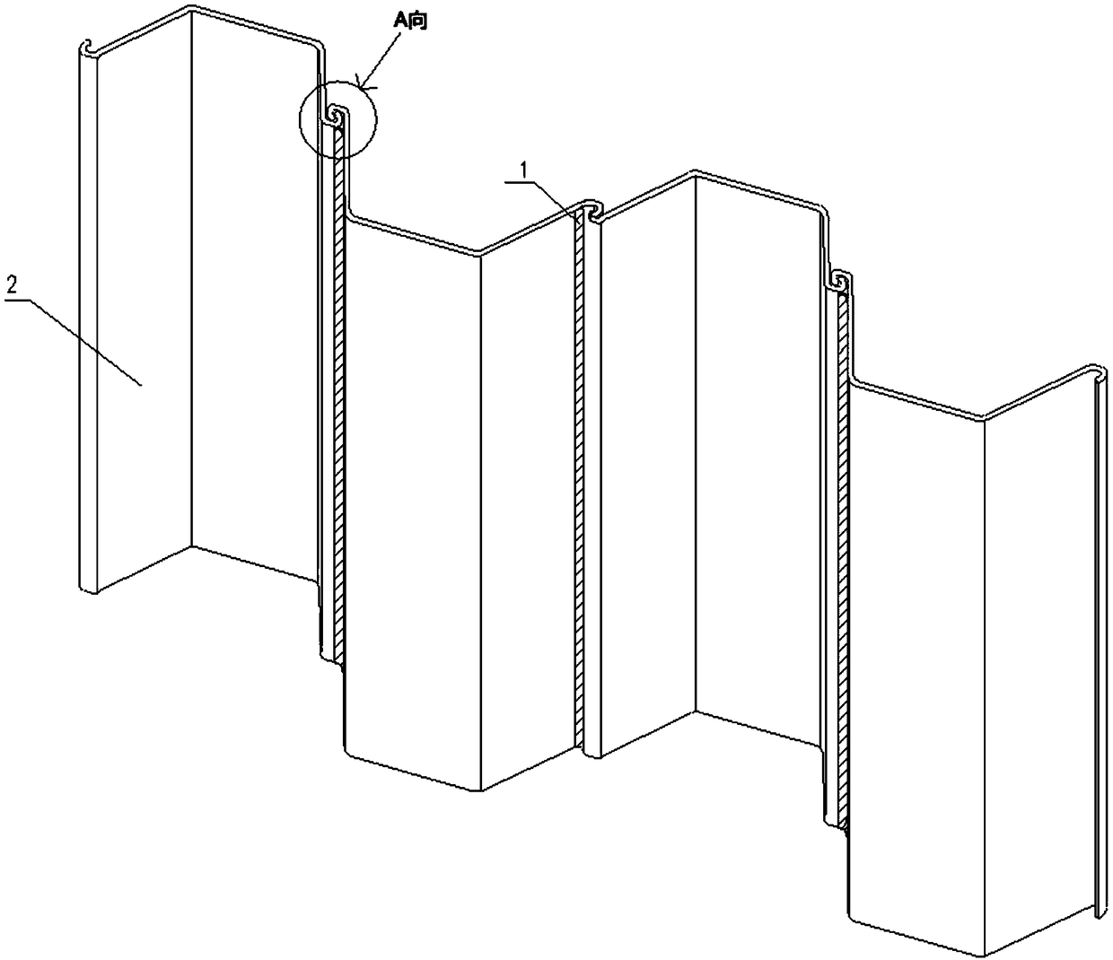 Steel sheet pile cofferdam water stop belt and water stopping process