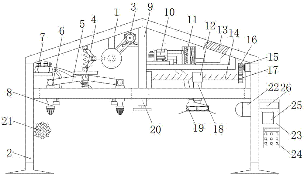 Fireproof protection system based on gypsum-based steel structure and protecting method of fireproof protection system