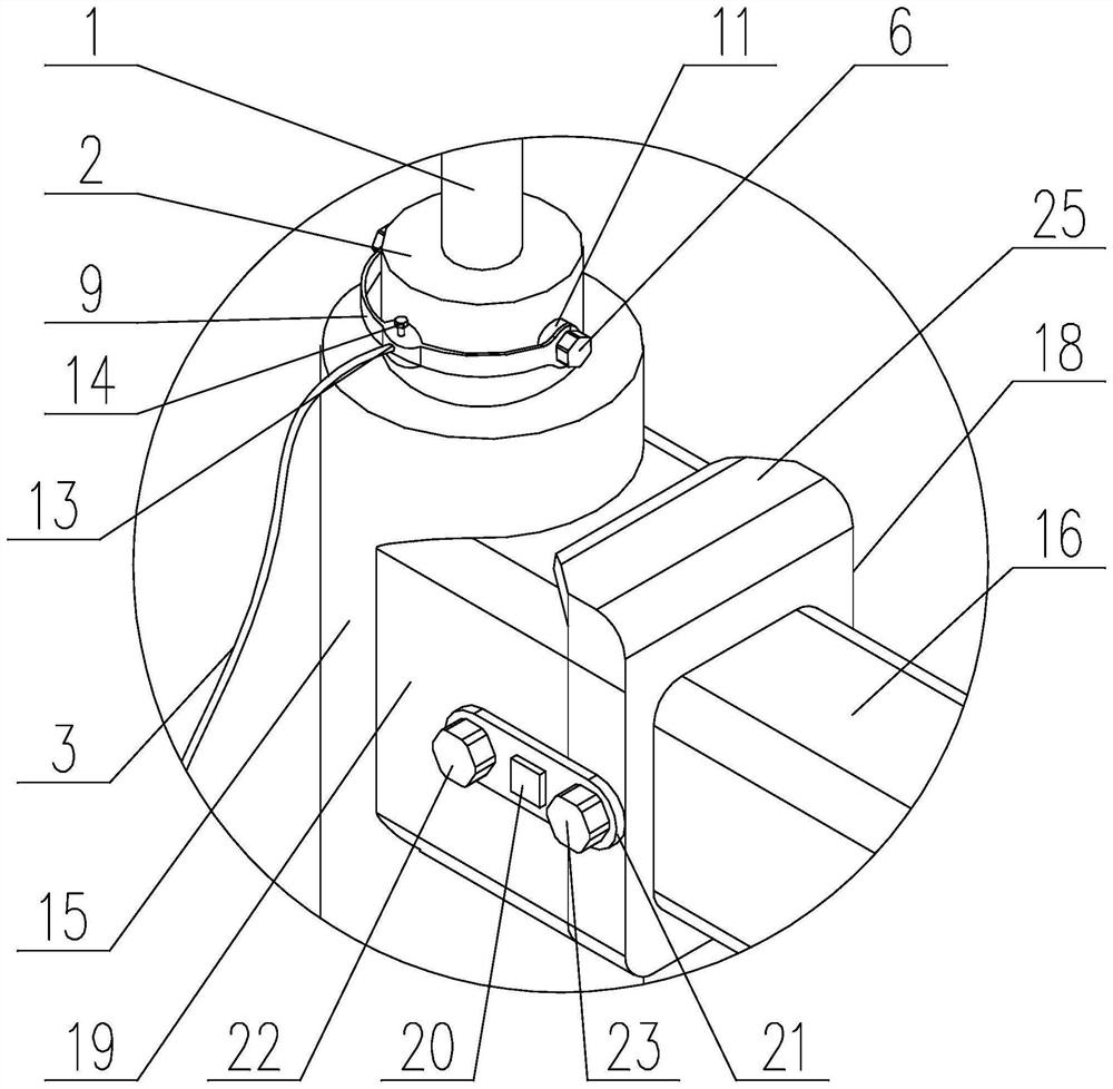 Monitoring vertical rod for intelligent traffic system