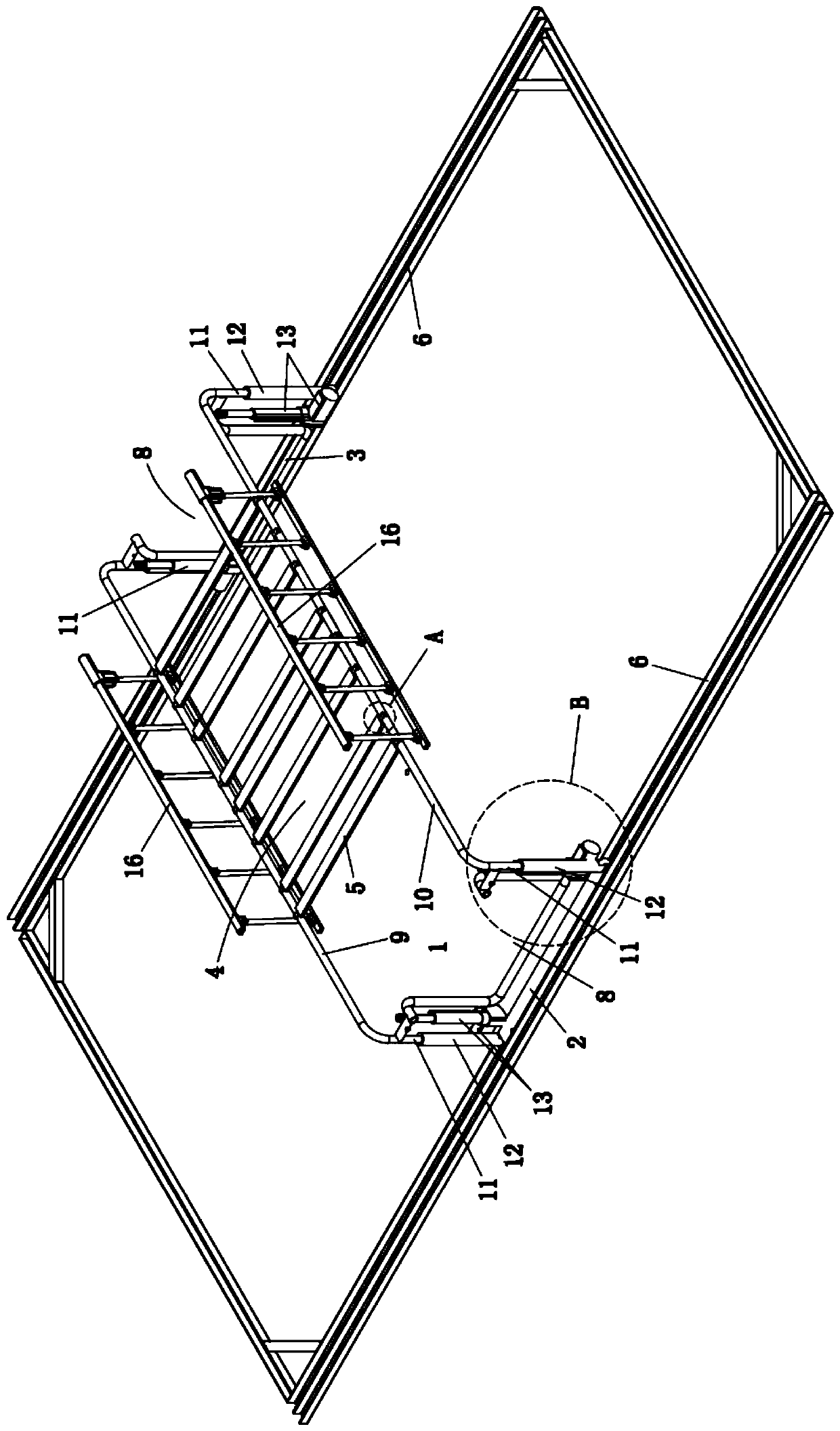 Human body translation and transfer apparatus for nursing beds