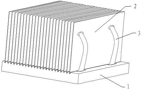 Frequency converter heat pipe radiator