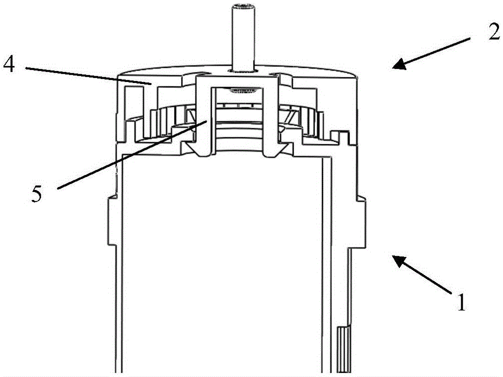 Electric connecting head and illuminating device