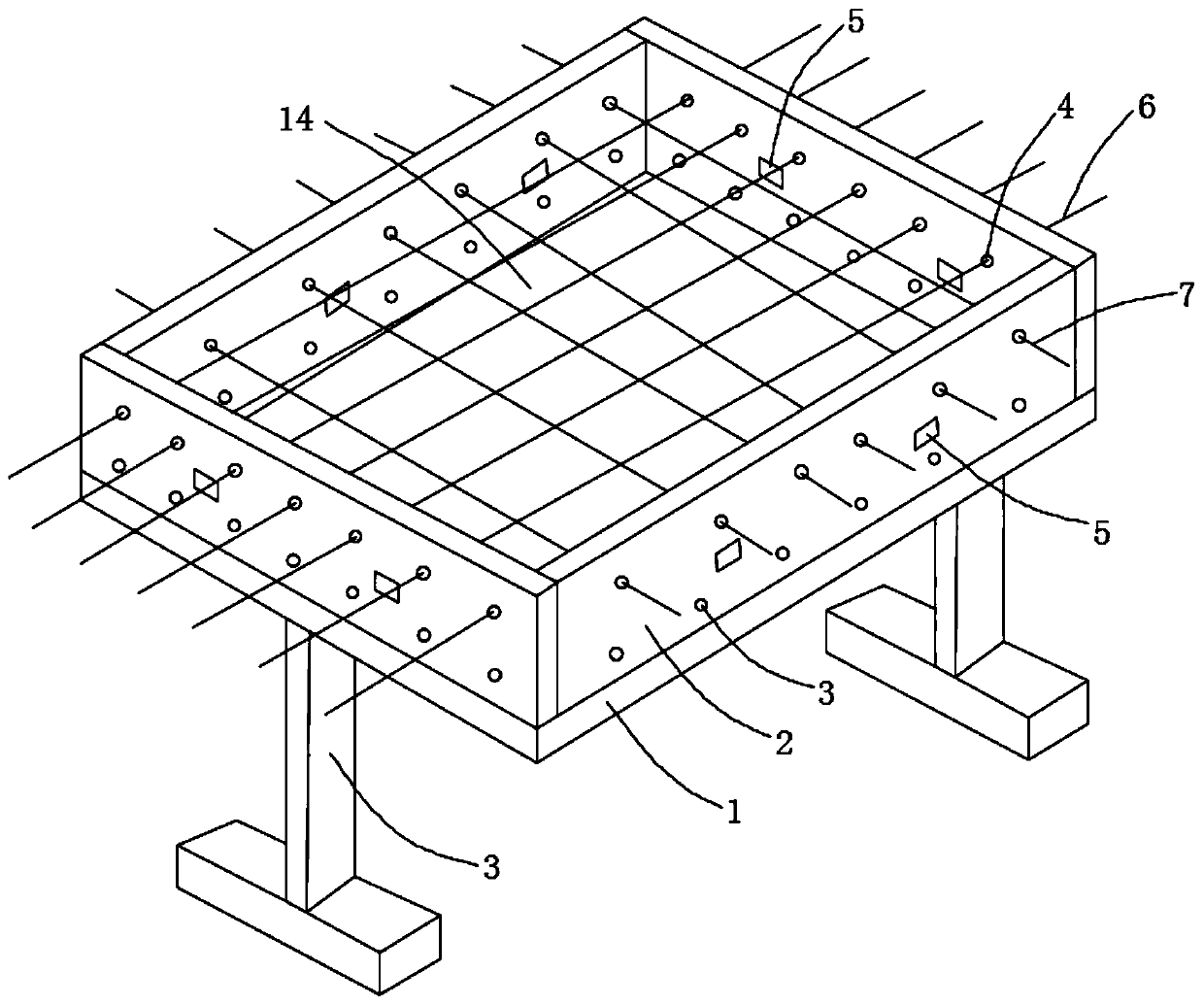 Prefabricated type concrete floor plate environmental protection construction method