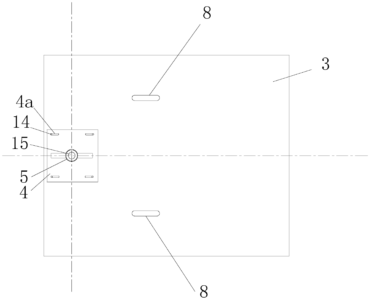 Guide rod bottom installation positioning structure of submersible mixer