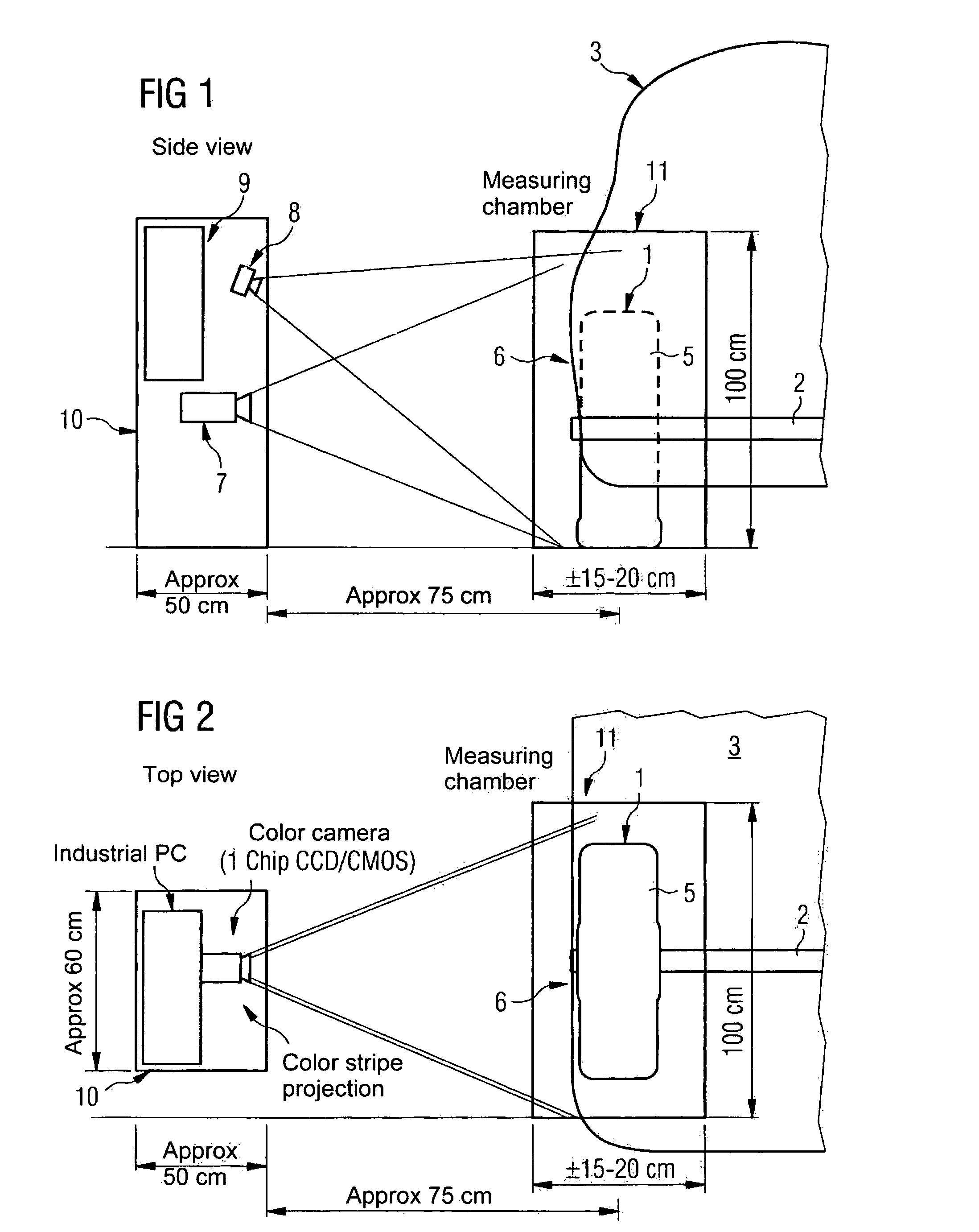 Method for determining an axle geometry and sensor for its execution