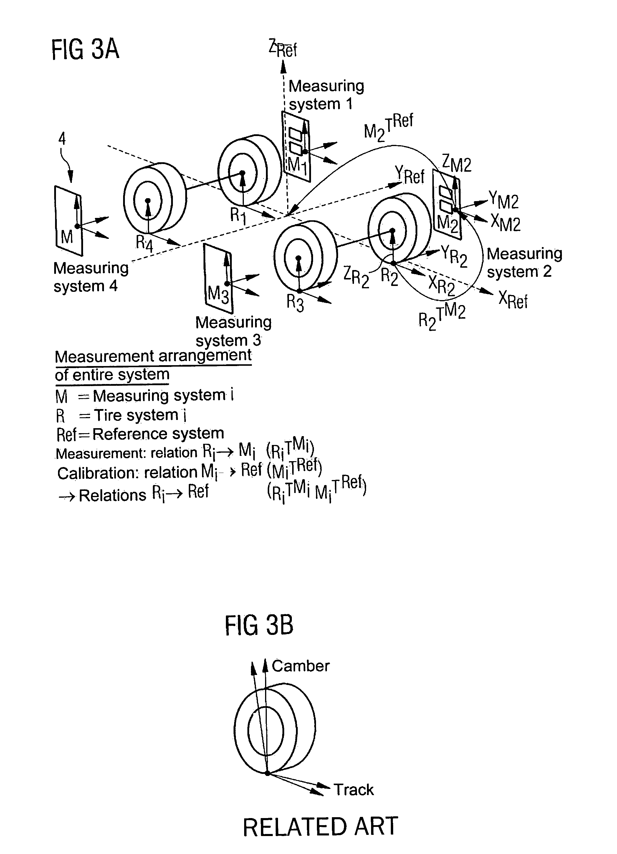 Method for determining an axle geometry and sensor for its execution