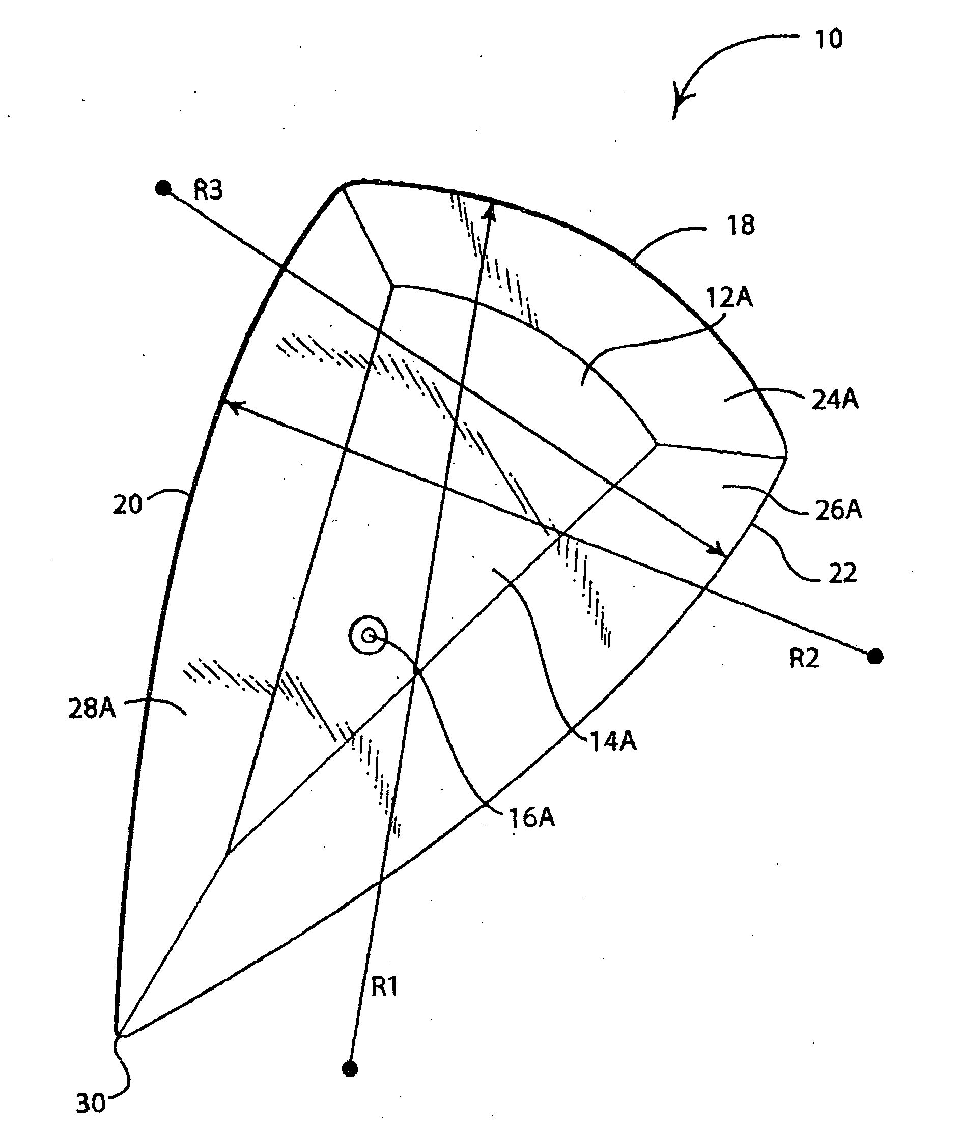 Film applicator tool with arcuate edges