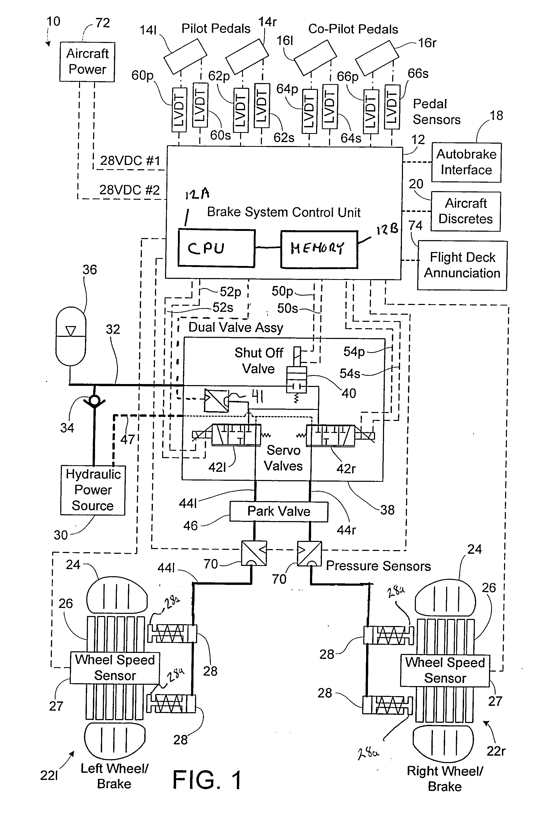 Brake shutoff valve test