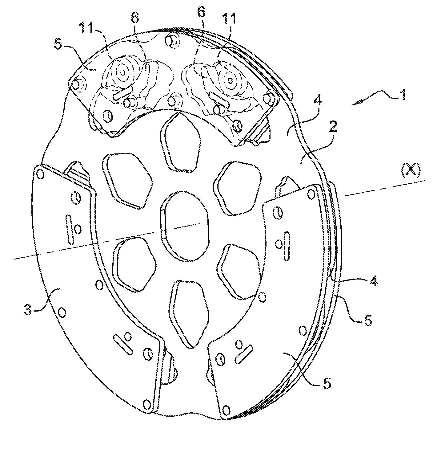 Device for damping torsional oscillations