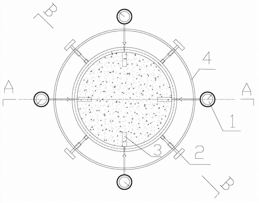 Real-time testing device and real-time testing method of size deformation after cement based composite material hardening