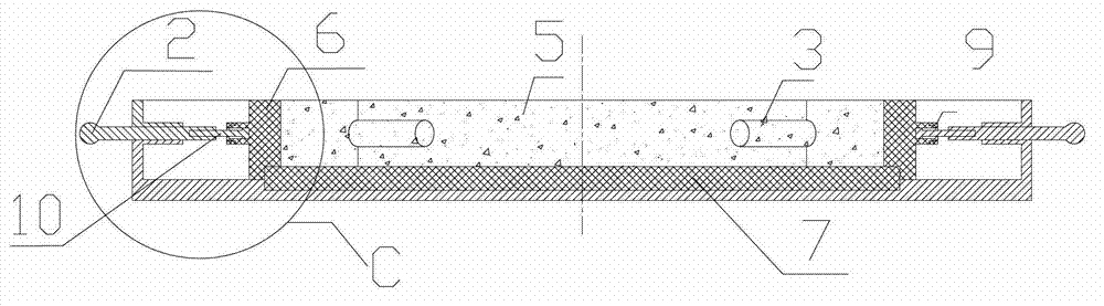 Real-time testing device and real-time testing method of size deformation after cement based composite material hardening