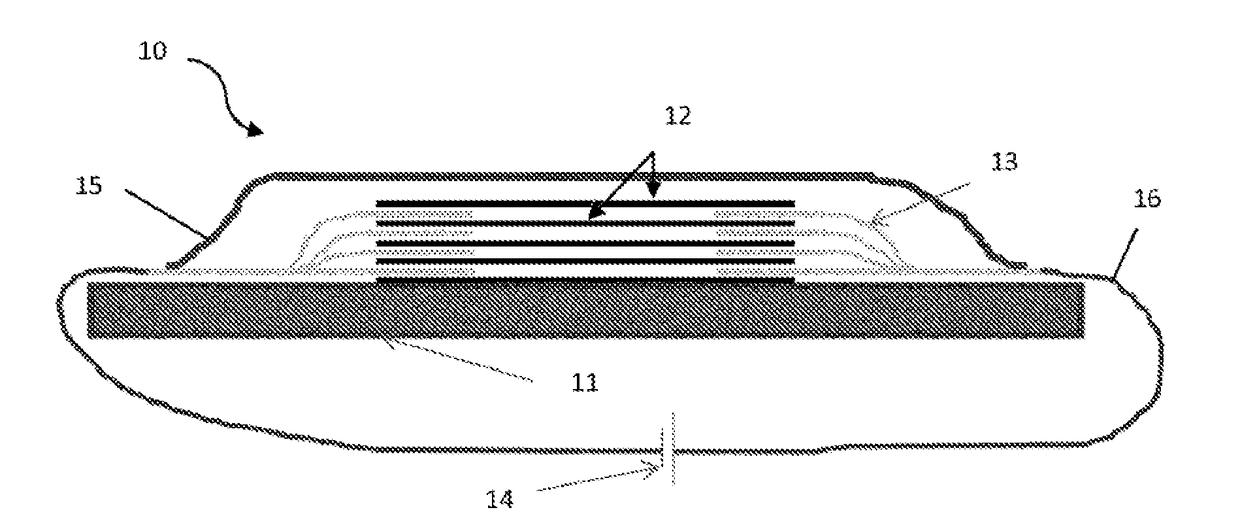 Process and installation for producing a composite material part