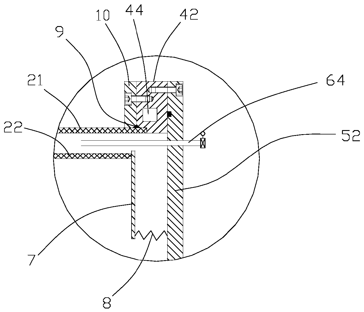 Double-layer quartz process chamber structure