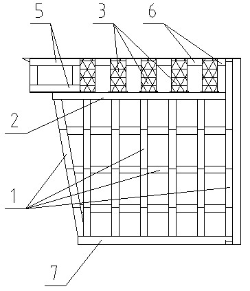 Combined framework steel structure of jacked subway bridge and method for jacking subway bridge