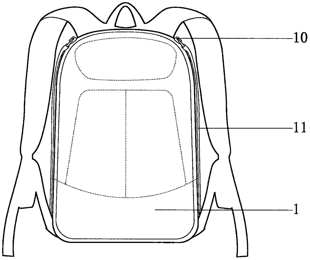 Double-shoulder side connection type protecting backpack capable of being worn rapidly