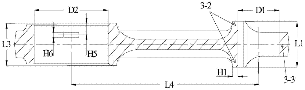 Manufacturing method of hard-base soft-structure internal combustion engine connecting rod