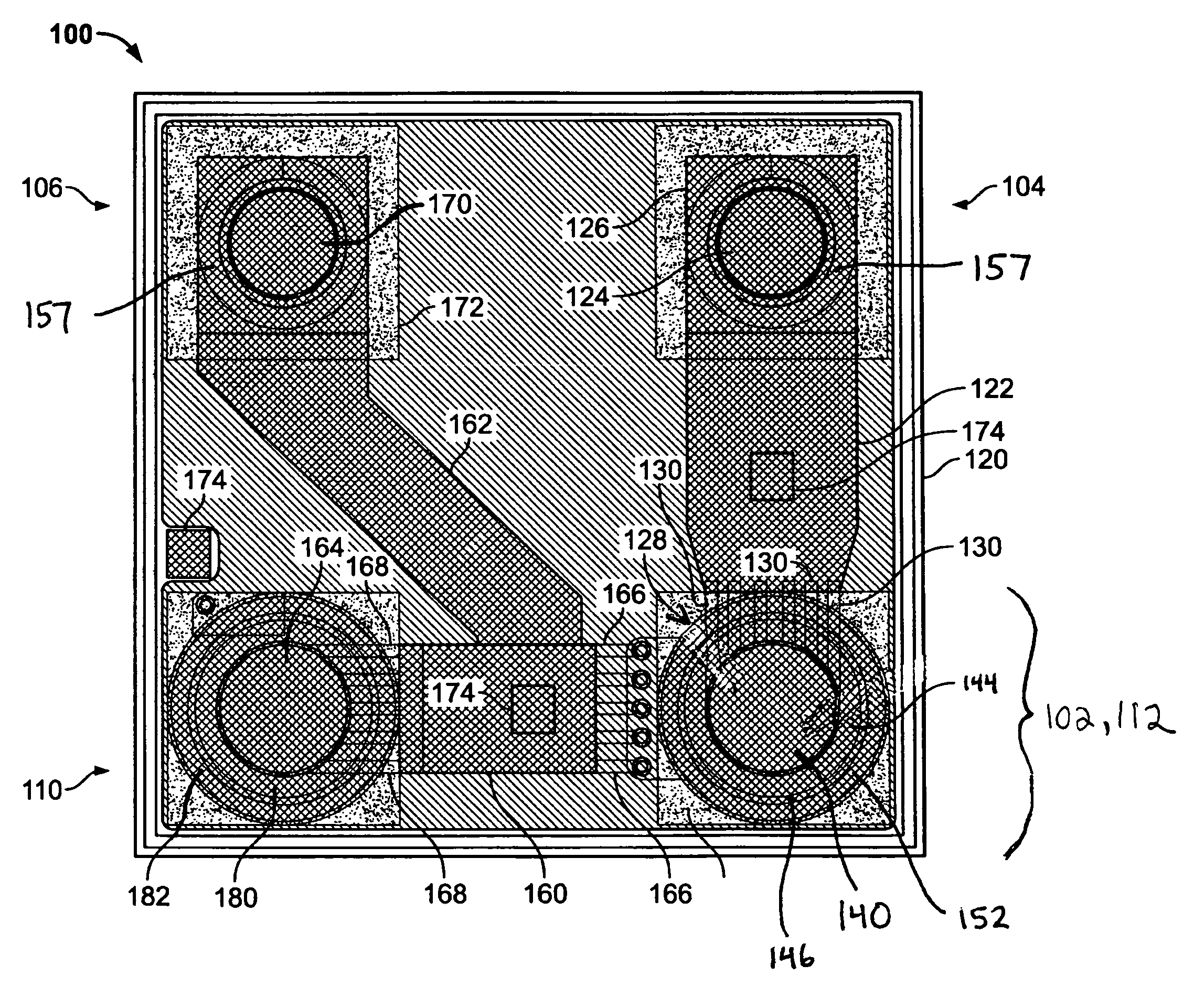 Series-shunt switch with thermal terminal