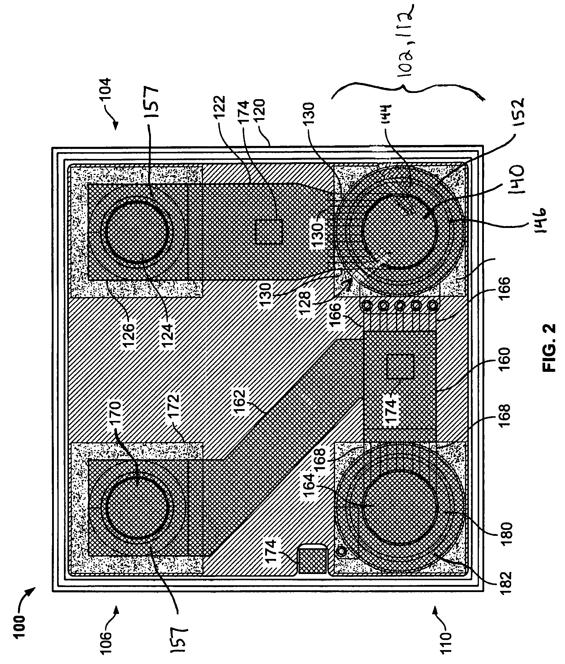 Series-shunt switch with thermal terminal