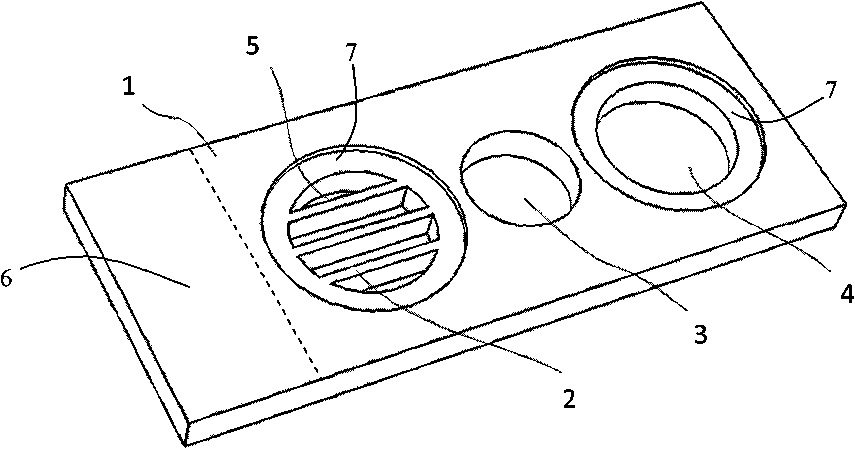 Liquid refrigerating chip for semiconductor laser and preparation method thereof