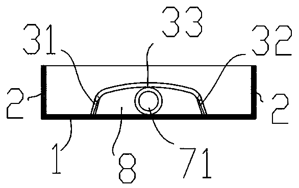 Splash-proof water pan for vehicle and air conditioner of water pan