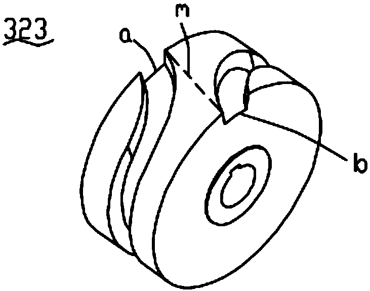 A transmission device for supporting rollers