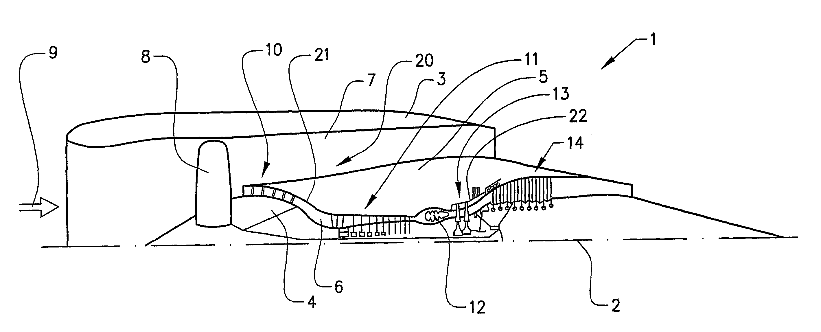 Bearing Support Structure and a Gas Turbine Engine Comprising the Bearing Support Structure