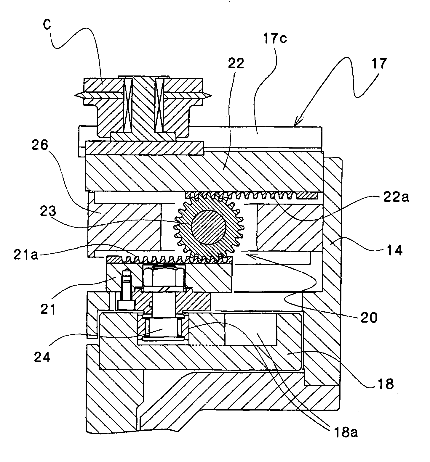 Deep-drawing processing device