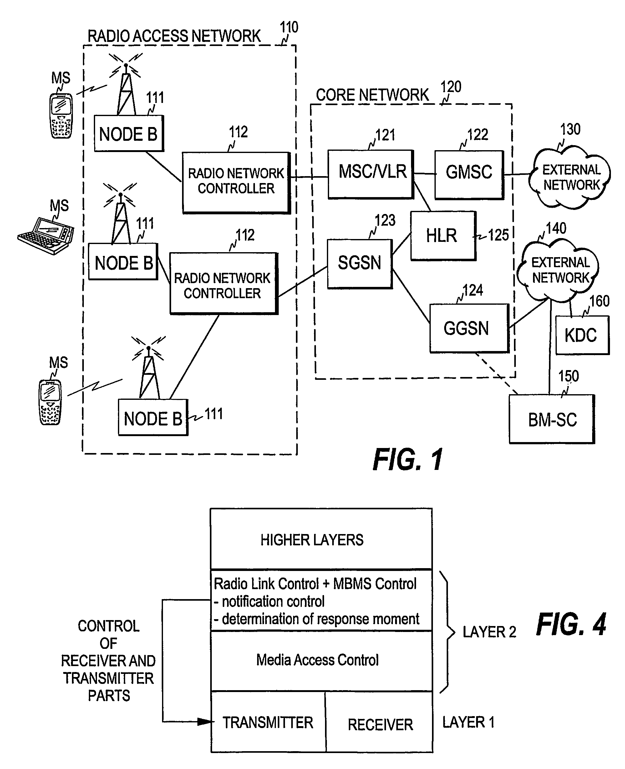 Multicast transmission in a cellular network