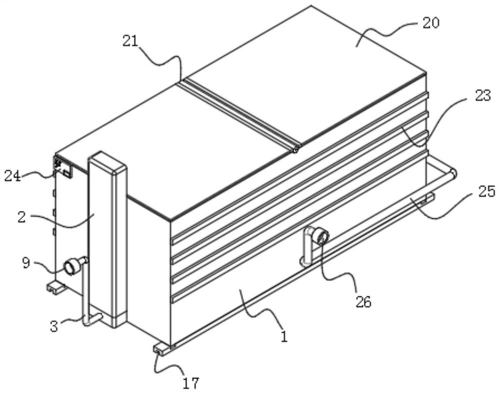 Skid-mounted hydrogenation device for new energy automobile