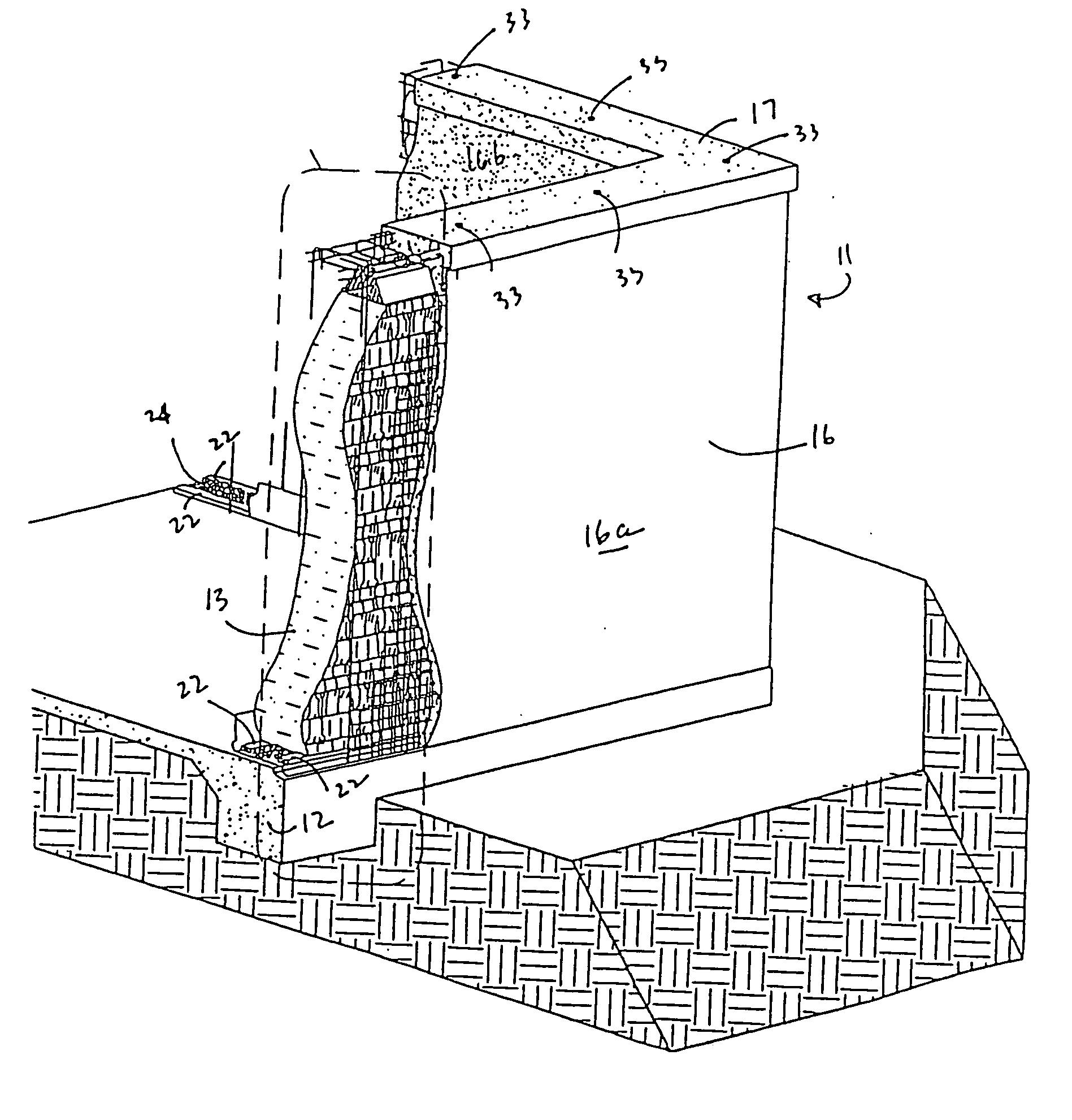 Methods and apparatus for controlling moisture in straw bale core walls