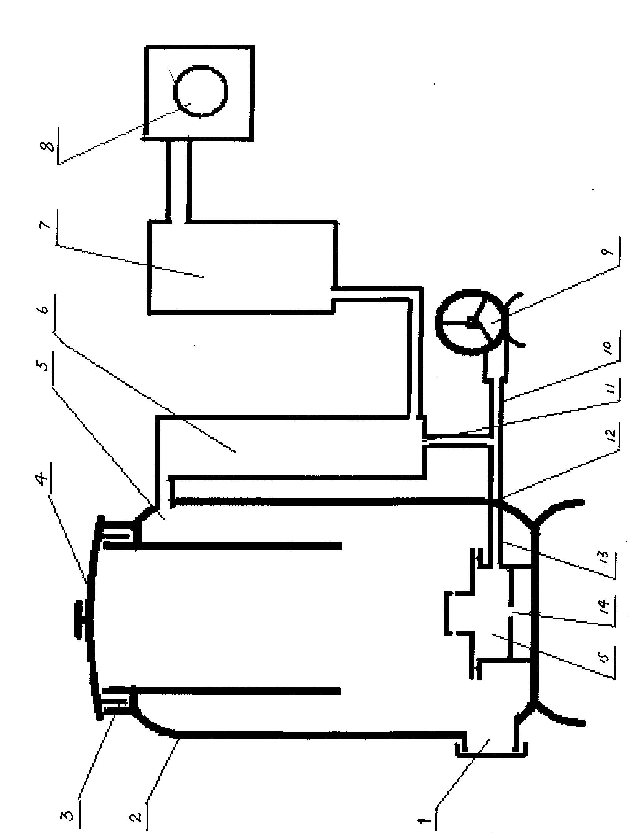 Gasifier for refluxing and pyrolyzing tar