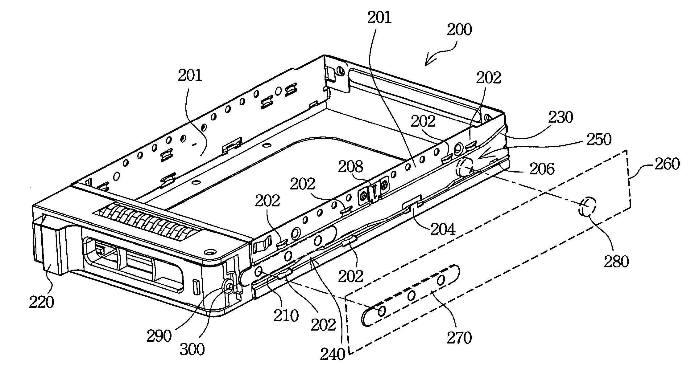 Removable hard disk module