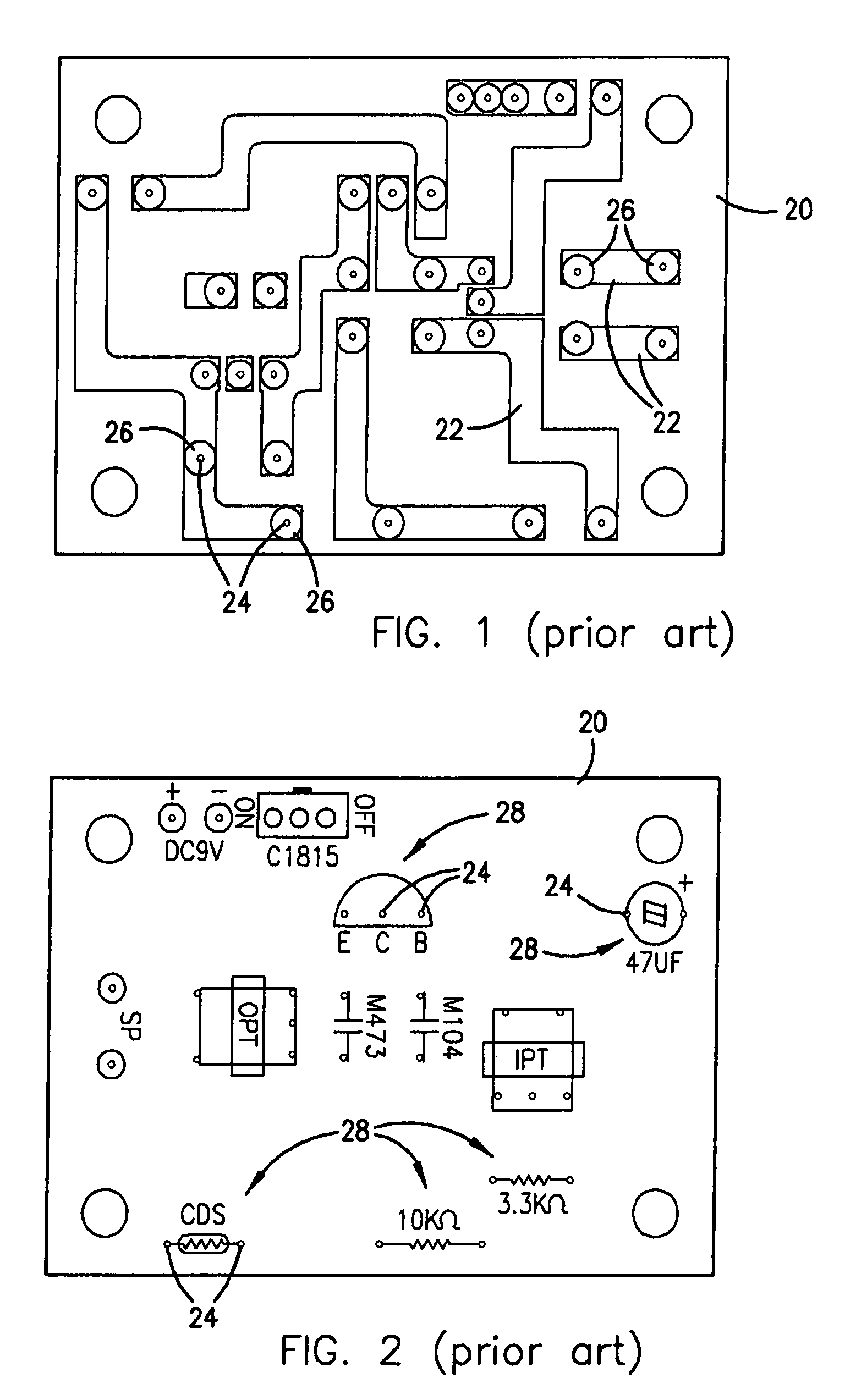 Magnetic component connector, circuit boards for use therewith, and kits for building and designing circuits