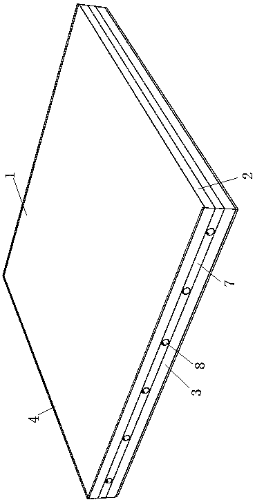 Melamine board and melamine board drying device