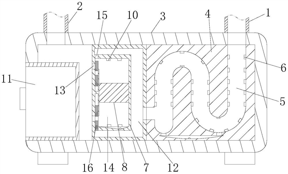 Nickel matte high-pressure leaching gas recovery device