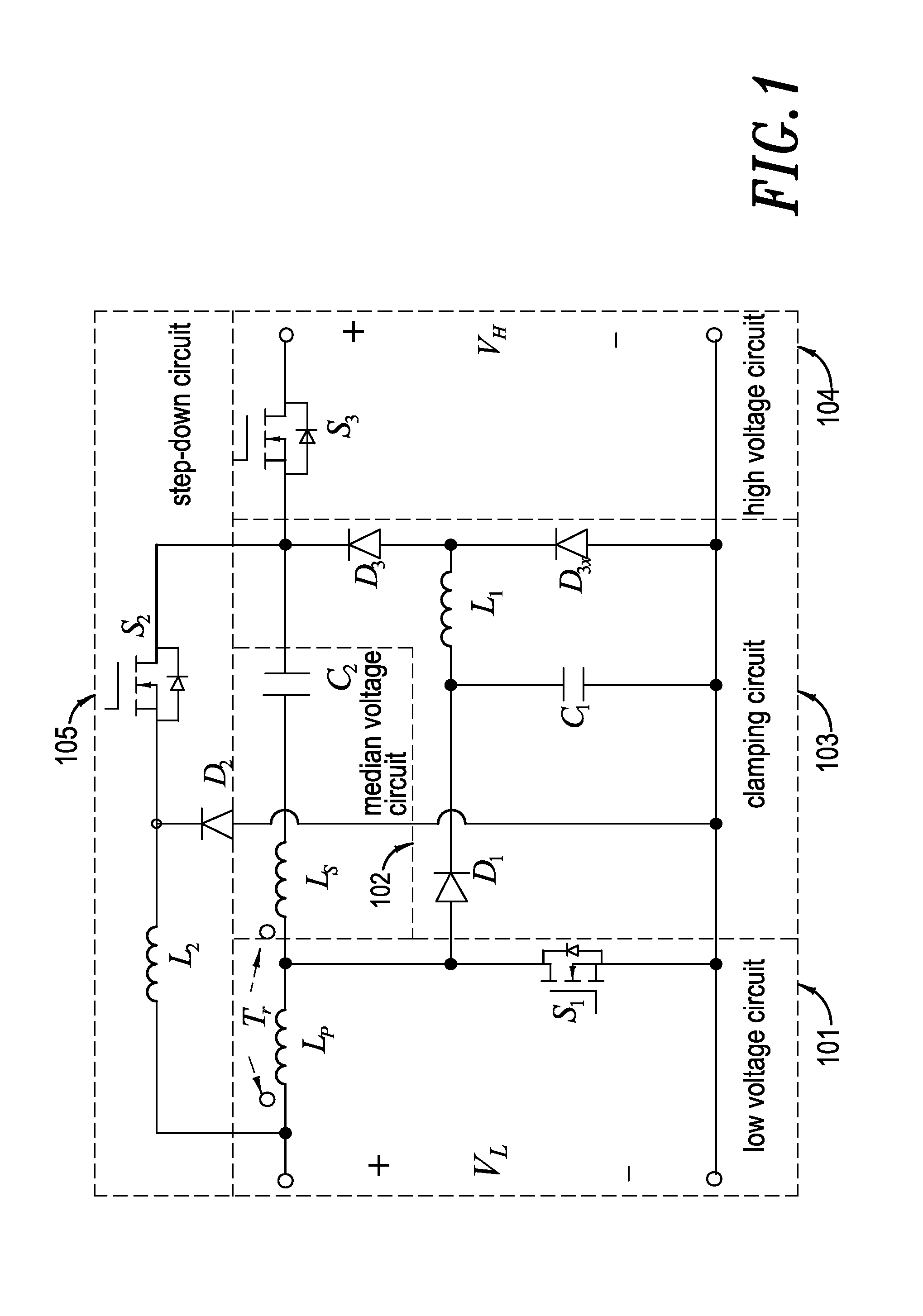 High-efficiency high-voltage difference ratio bi-directional converter