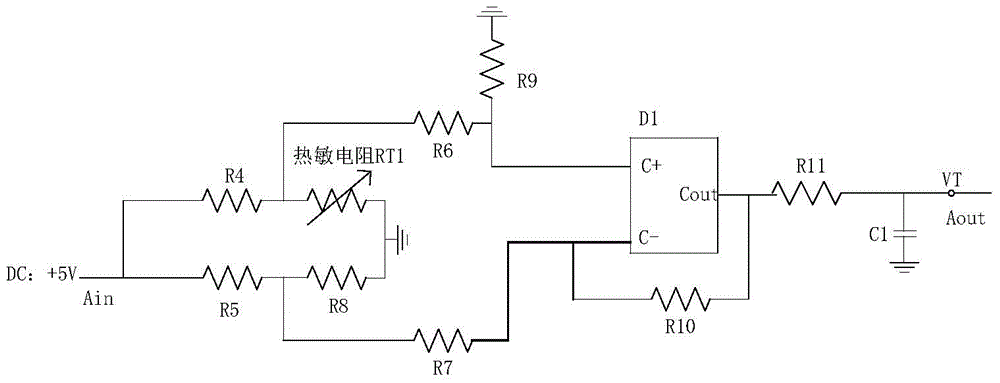 Digital-analog combined gain temperature compensating circuit for travelling-wave tube amplifier