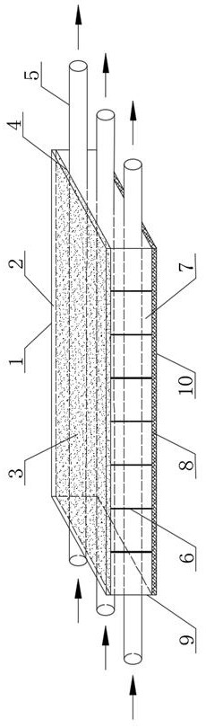 A solar heat collection and heat storage integrated device