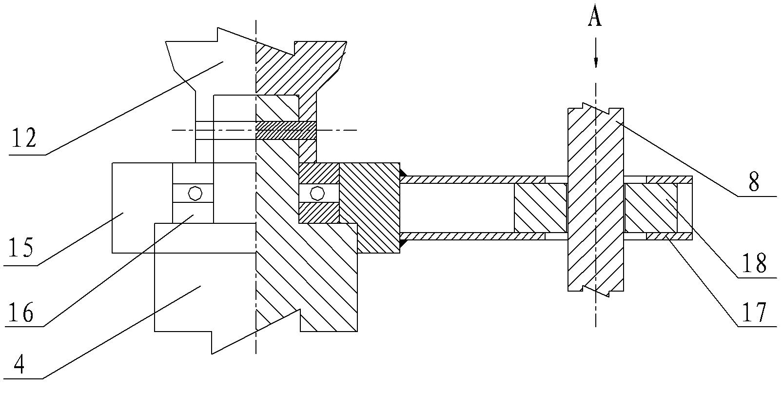 Vertical hole boring machine