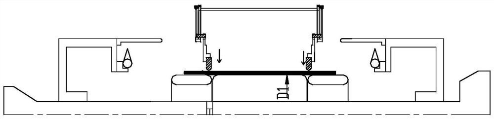 A buckle turn-up device and method for aviation radial tire building machine