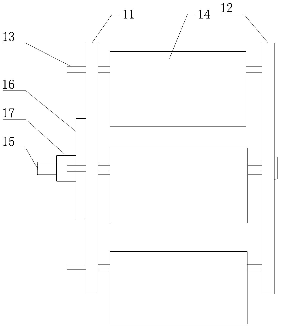 Front-rear rotary type flapping wing paddle