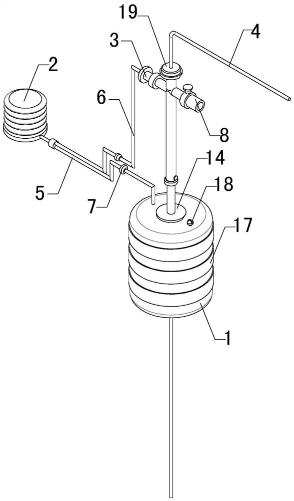 Portable non-disturbance water intaking device and water intaking method thereof